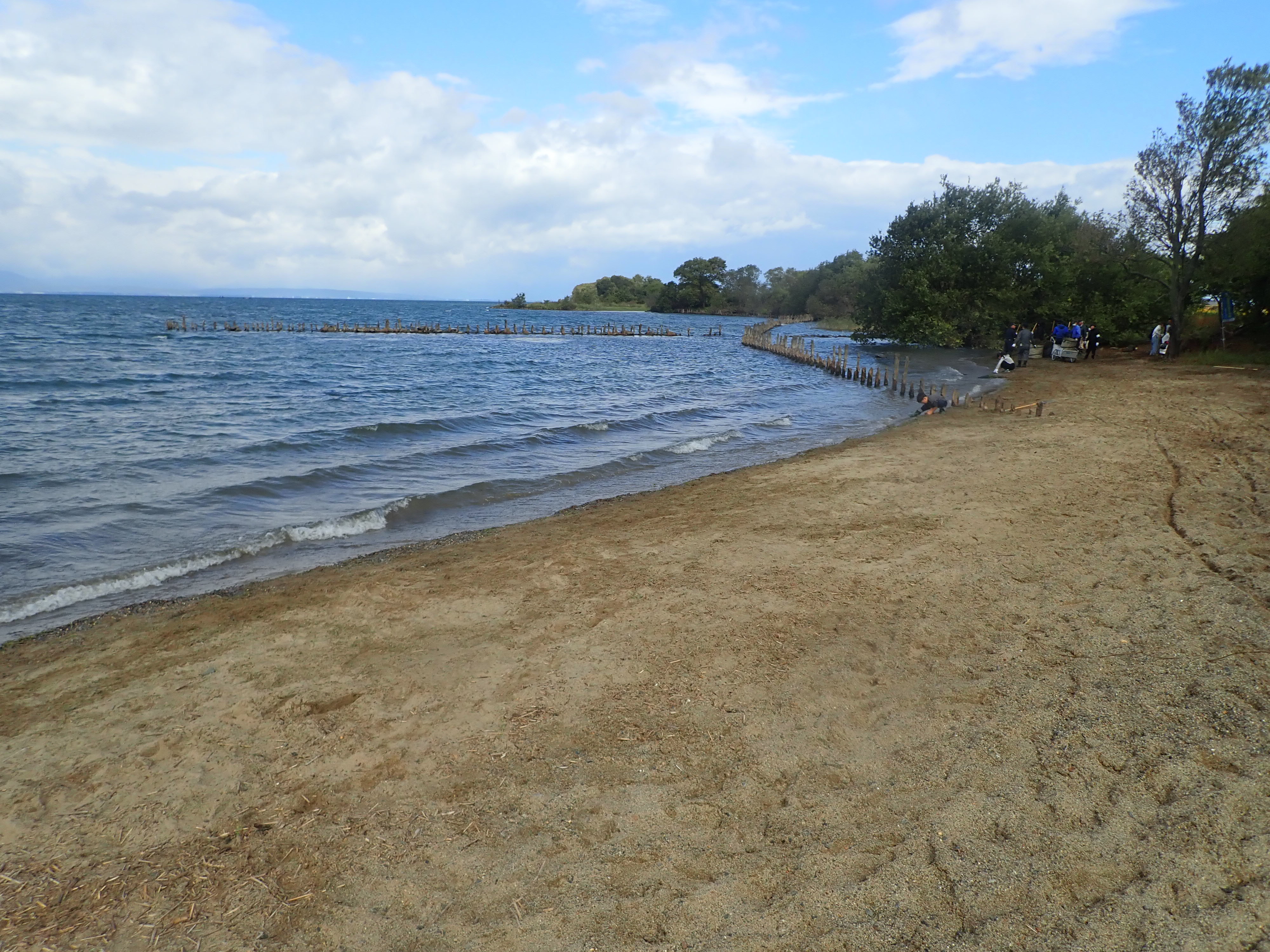 清掃後の琵琶湖岸（栗見出在家町地先）写真