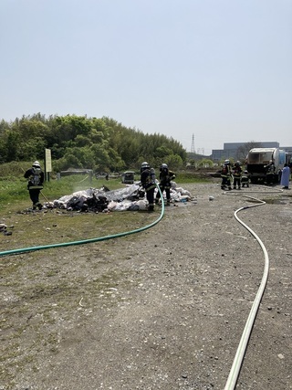 写真：火災事故の様子1