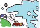 イラスト：すぐに安全な場所に避難することが鉄則