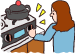 イラスト：火元付近の整理せいとんを忘れずに