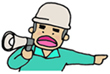 イラスト：避難誘導班