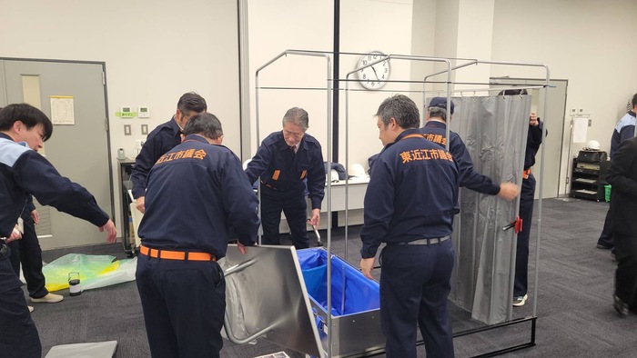 写真：行動基準の説明の様子