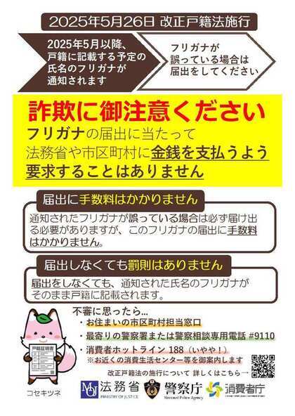 詐欺防止のフライヤー画像