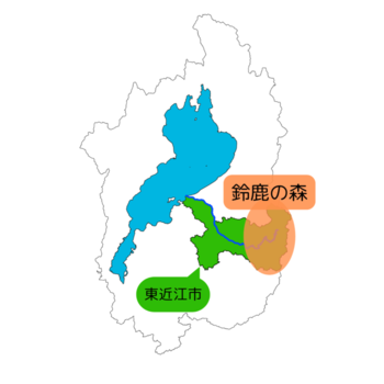 琵琶湖と愛知川