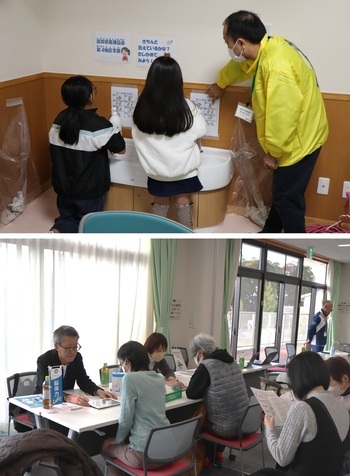 手洗い体験写真