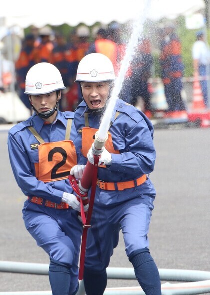 滋賀県消防操法訓練大会1