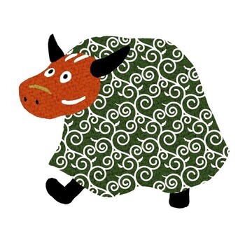 獅子舞のイラスト